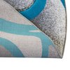 Flash Furniture Turquoise 6x6 Sculpted High-Low Round Area Rug ACD-RG241-66-TQ-GG